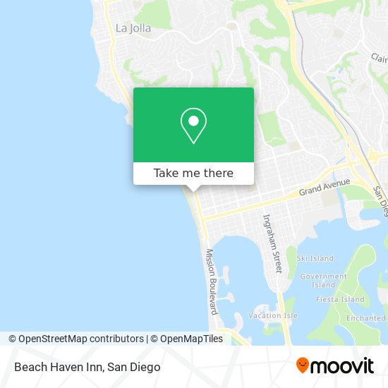 Beach Haven Inn map