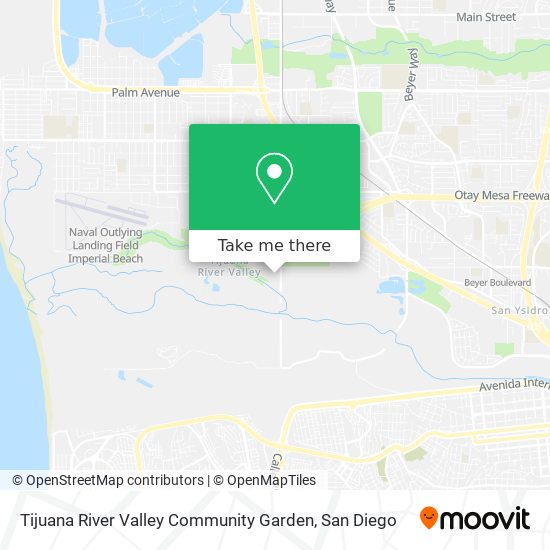 Mapa de Tijuana River Valley Community Garden