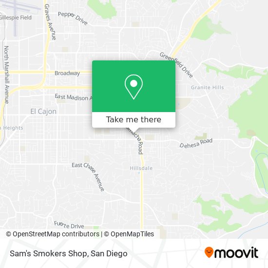 Mapa de Sam's Smokers Shop