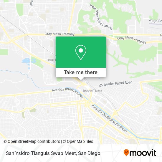 Mapa de San Ysidro Tianguis Swap Meet