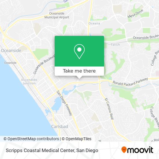 Mapa de Scripps Coastal Medical Center