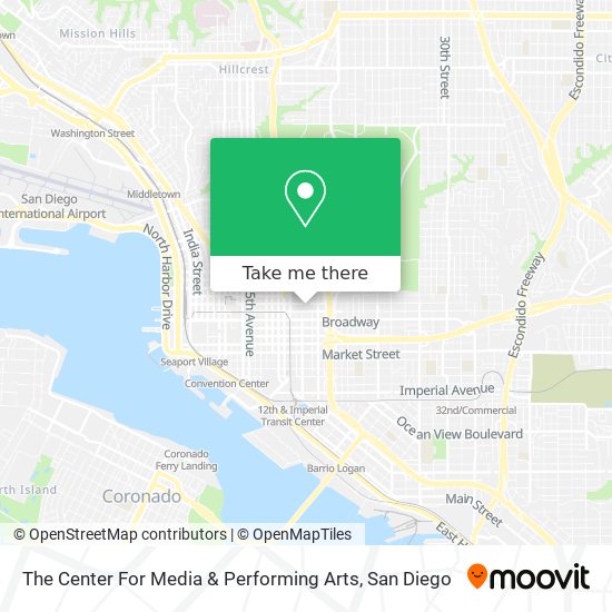 The Center For Media & Performing Arts map