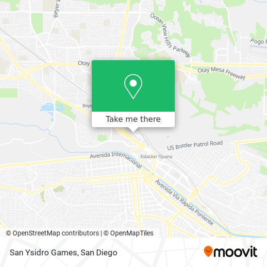 Mapa de San Ysidro Games