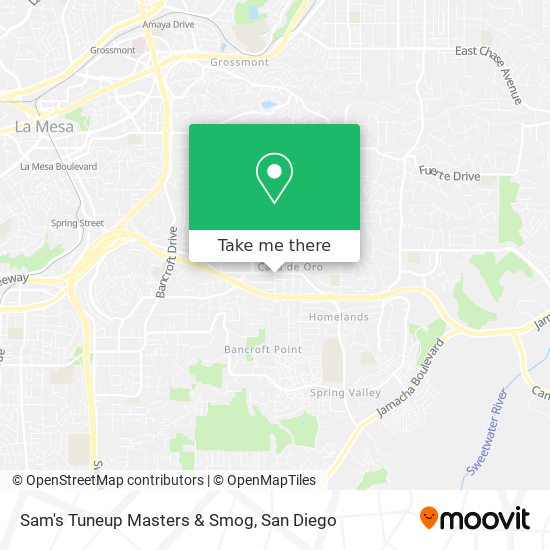 Sam's Tuneup Masters & Smog map