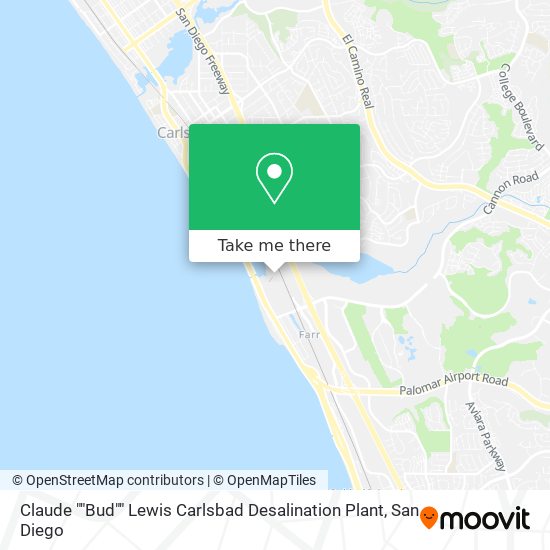 Claude ""Bud"" Lewis Carlsbad Desalination Plant map