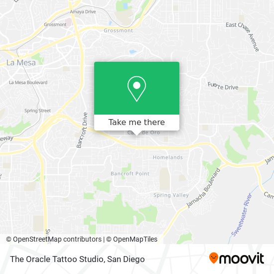 The Oracle Tattoo Studio map