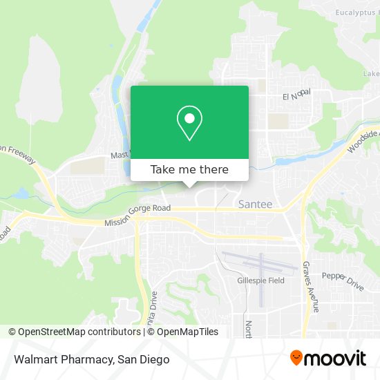 Mapa de Walmart Pharmacy