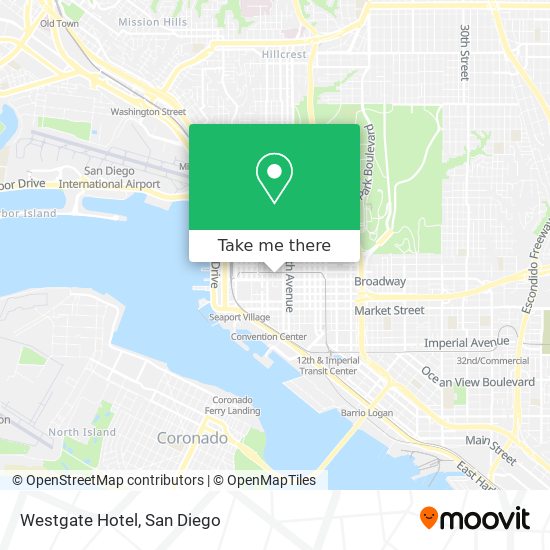 Westgate Hotel map
