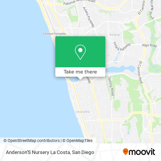 Anderson’S Nursery La Costa map