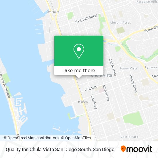 Mapa de Quality Inn Chula Vista San Diego South