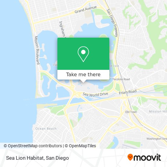 Sea Lion Habitat map