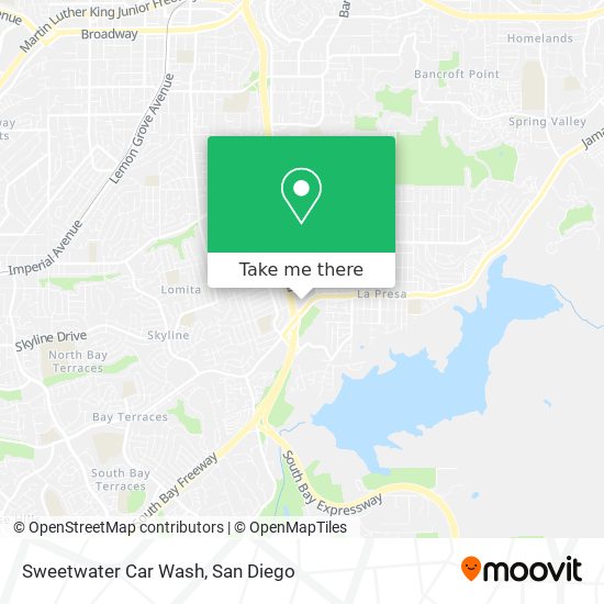 Sweetwater Car Wash map