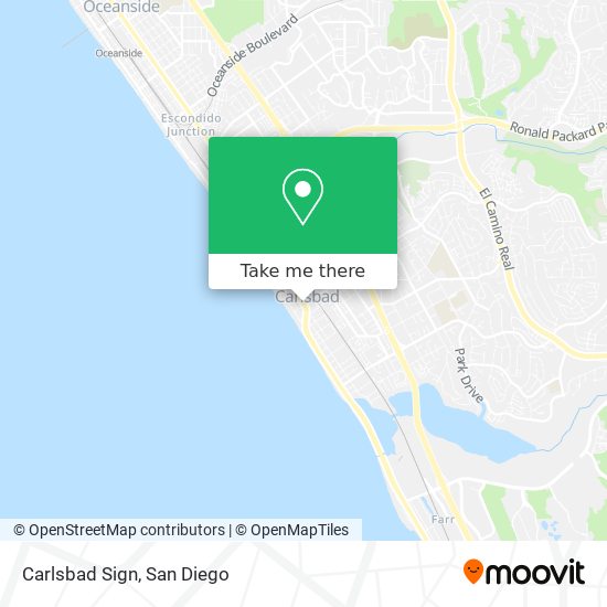 Mapa de Carlsbad Sign