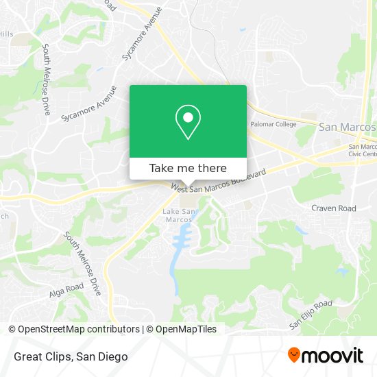 Great Clips map