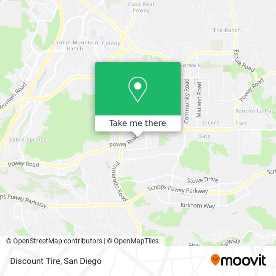 Mapa de Discount Tire