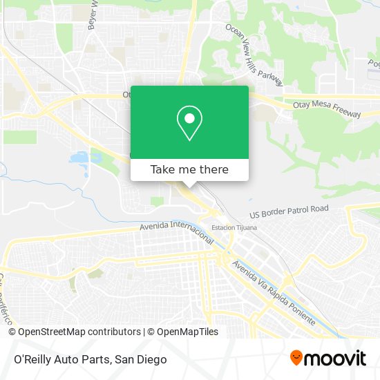 O'Reilly Auto Parts map