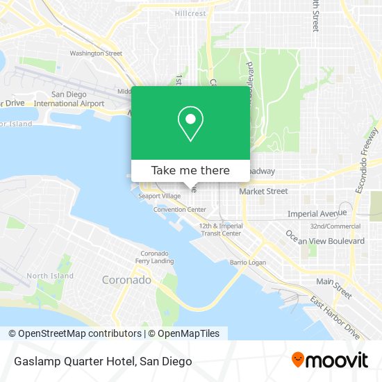 Gaslamp Quarter Hotel map