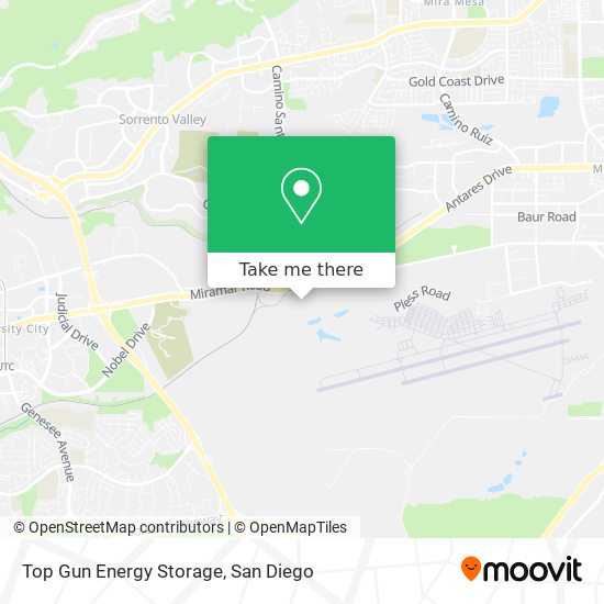 Top Gun Energy Storage map