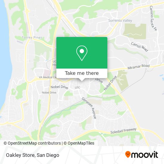 Oakley Store map