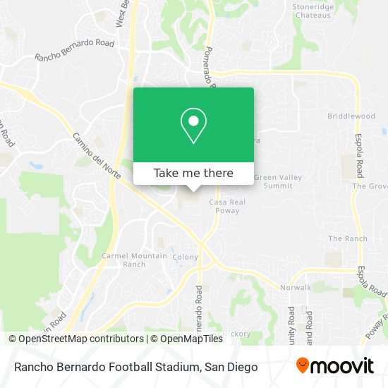 Rancho Bernardo Football Stadium map