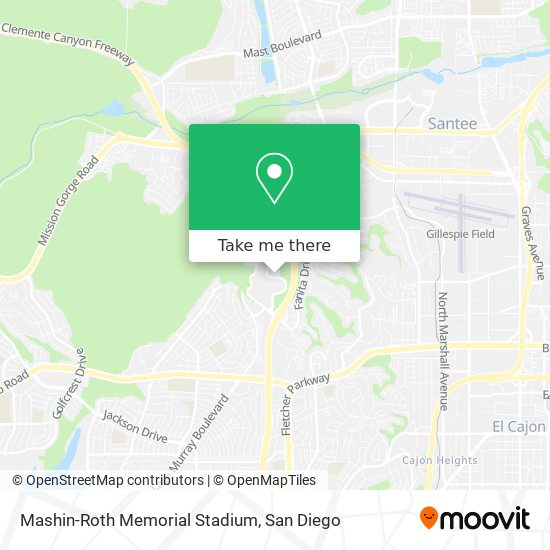 Mashin-Roth Memorial Stadium map
