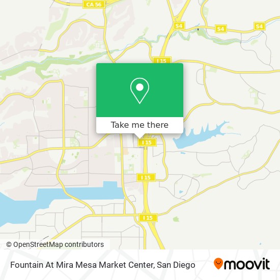 Mapa de Fountain At Mira Mesa Market Center