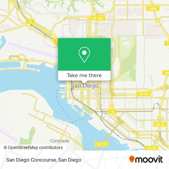 Mapa de San Diego Concourse