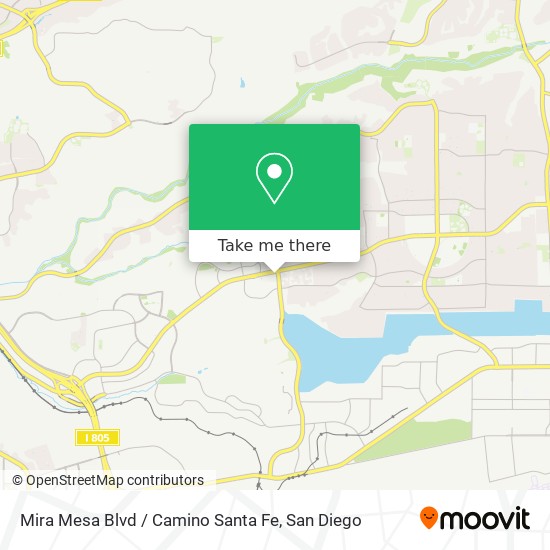 Mira Mesa Blvd / Camino Santa Fe map