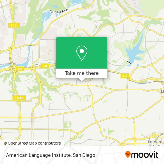 American Language Institute map