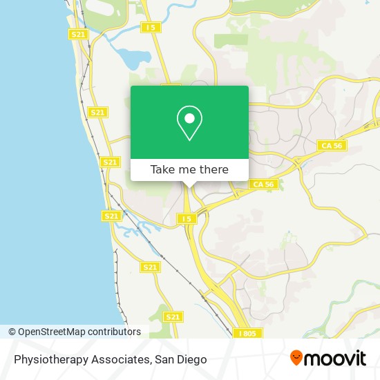 Physiotherapy Associates map