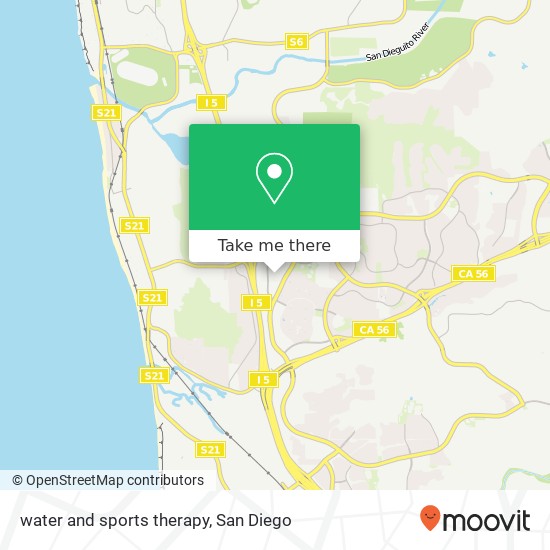 water and sports therapy map