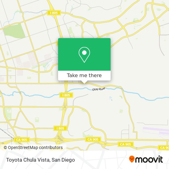 Toyota Chula Vista map