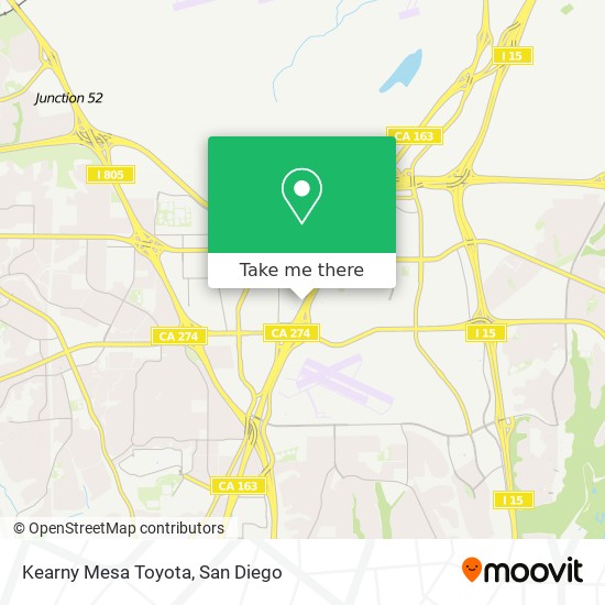Kearny Mesa Toyota map