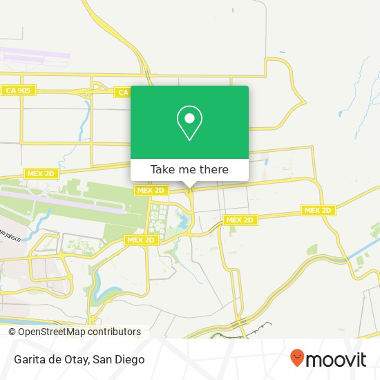 Mapa de Garita de Otay