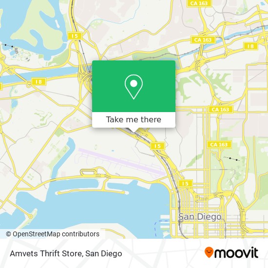 Mapa de Amvets Thrift Store