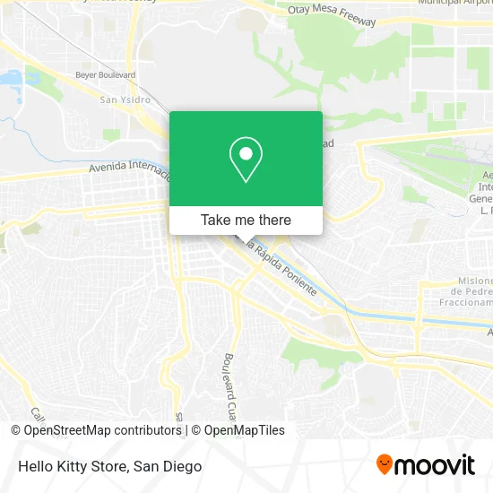 Hello Kitty Store map