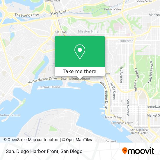 San. Diego Harbor Front map