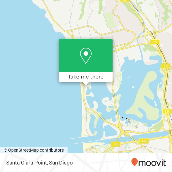 Mapa de Santa Clara Point