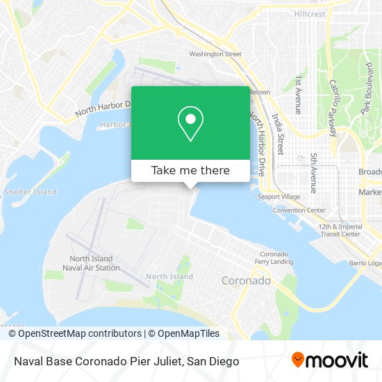 Naval Base Coronado Pier Juliet map