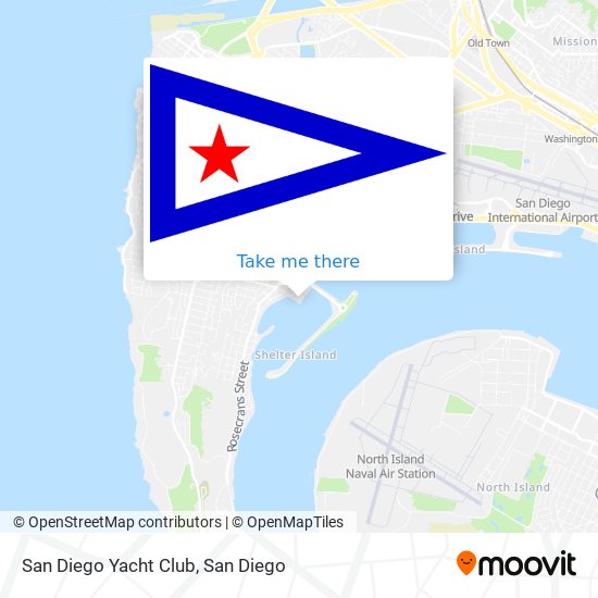 Mapa de San Diego Yacht Club