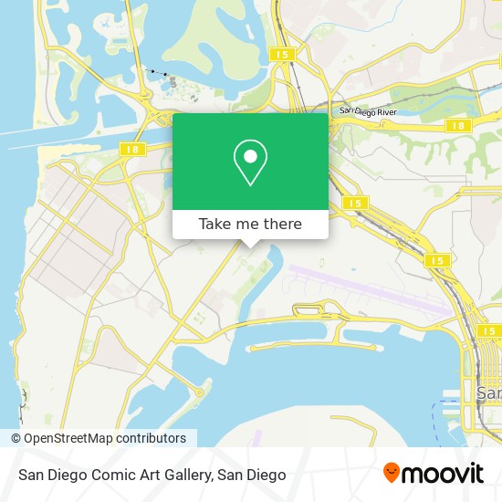 San Diego Comic Art Gallery map