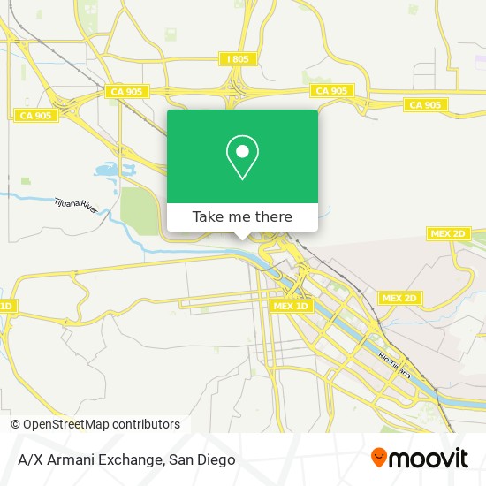 Mapa de A/X Armani Exchange