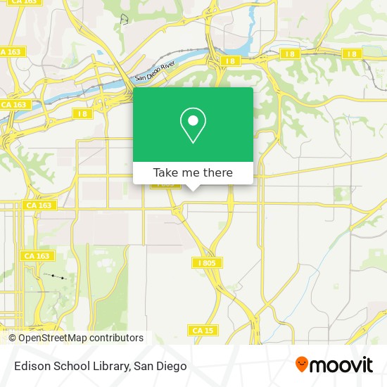 Edison School Library map