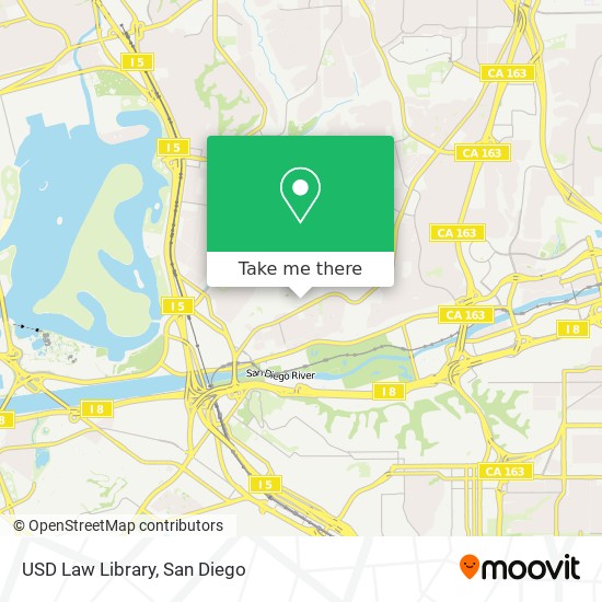 USD Law Library map