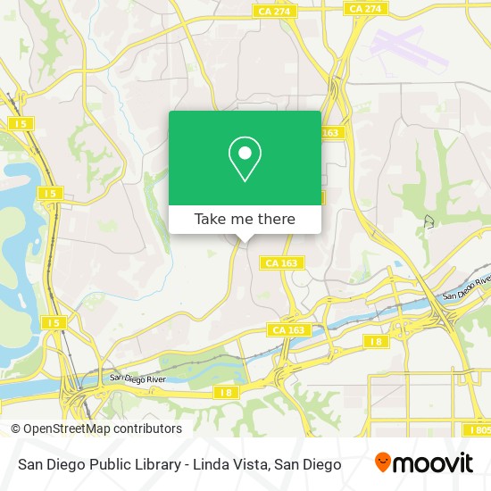 San Diego Public Library - Linda Vista map