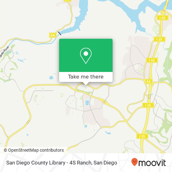 Mapa de San Diego County Library - 4S Ranch