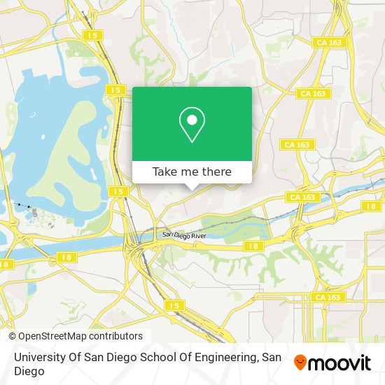 Mapa de University Of San Diego School Of Engineering