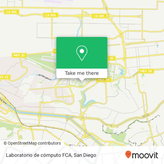 Laboratorio de cómputo FCA map