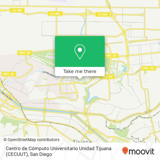 Centro de Cómputo Universitario Unidad Tijuana (CECUUT) map