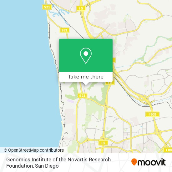 Genomics Institute of the Novartis Research Foundation map